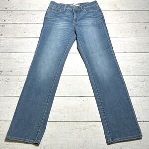 Levi’s Signature Mid Rise Straight Jeans Womens 8 Blue Denim W29 L32 NWT